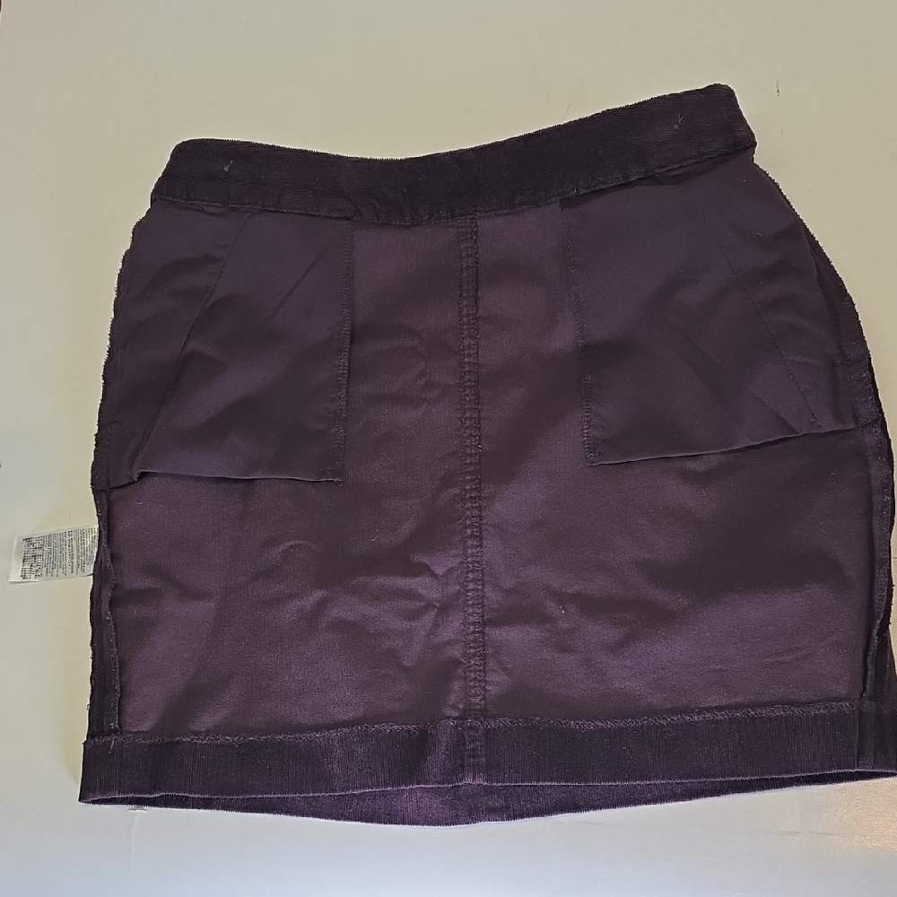 Banana Republic Dark Purple Burgundy Mini Skirt Size 4 - Picture 8 of 11